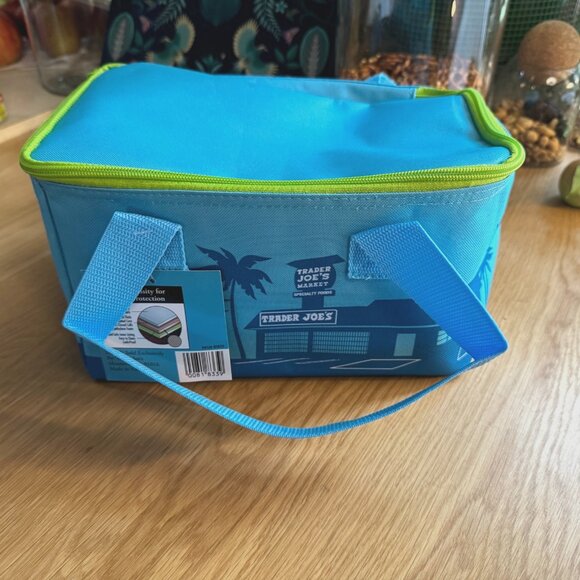 TRADER JOE's 2025 Mini Insulated Reusable Tote Bag, Turquoise - Picture 5 of 16